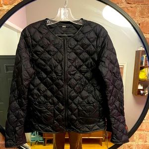 Uniqlo small light down zip up shell with pockets